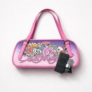 Ed Hardy Iconic Tattoo Tiger Rose Shoulder Bag, NWT
